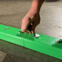 6ft Green Monster Flat Skateboard Rail by OC Ramps